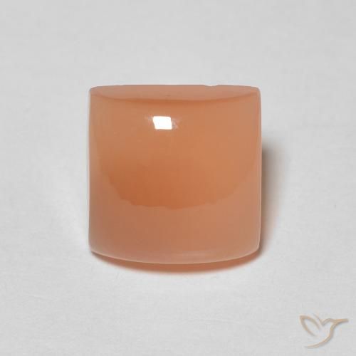 1.87ct Natural Peach Orange Moonstone, Square, Translucent