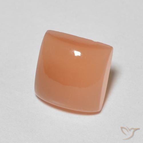 1.87 ct Orange Moonstone Stone, Natural Moonstone in Square Cabochon Shape for Sale