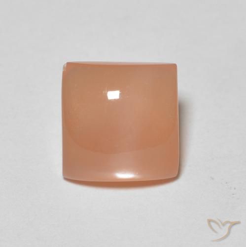 1.65ct Natural Medium Orange Moonstone, Square, Translucent