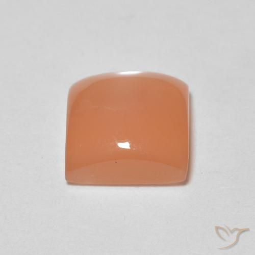 Moonstone Gemstone in 7 x 7 mm (calibrated) Size for Sale, Moonstone Stone in Medium Orange Color