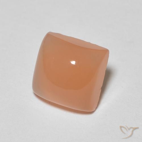 1.86 ct Orange Moonstone Stone, Natural Moonstone in Square Cabochon Shape for Sale