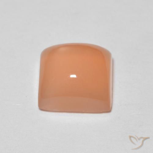 Moonstone Gemstone in 7 x 7 mm (calibrated) Size for Sale, Moonstone Stone in Medium Orange Color