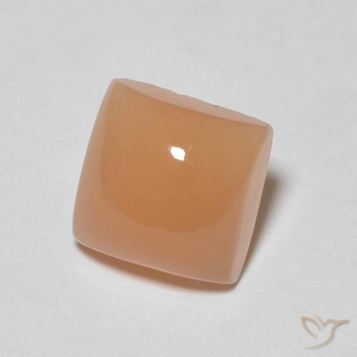 2.09 ct Orange Moonstone Stone, Natural Moonstone in Square Cabochon Shape for Sale