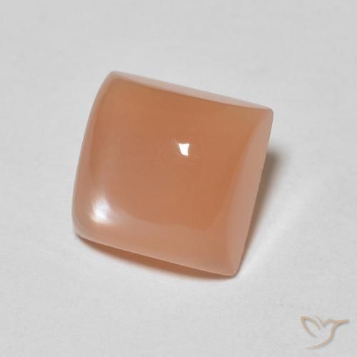 1.98 ct Orange Moonstone Stone, Natural Moonstone in Square Cabochon Shape for Sale