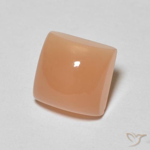 2.23 ct Orange Moonstone Stone, Natural Moonstone in Square Cabochon Shape for Sale