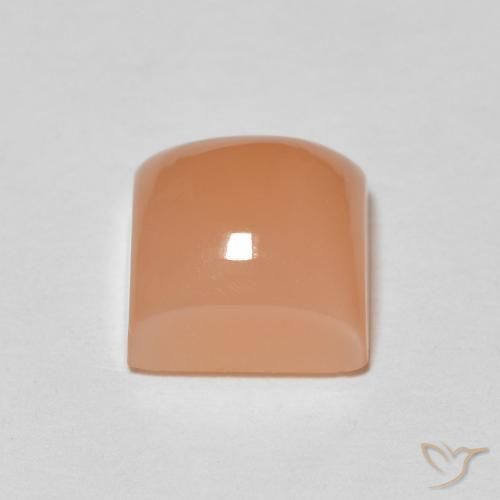 Moonstone Gemstone in 7 x 7 mm (calibrated) Size for Sale, Moonstone Stone in Peach Orange Color