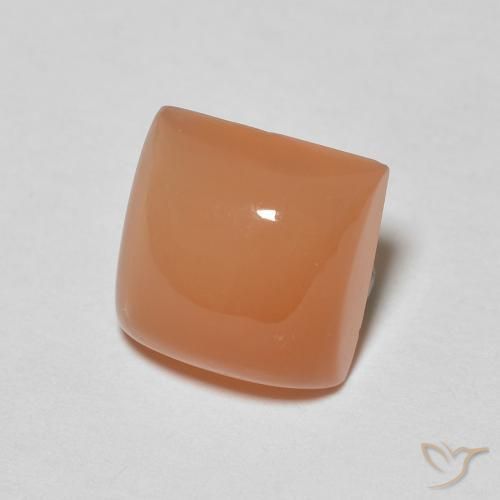 2.11 ct Orange Moonstone Stone, Natural Moonstone in Square Cabochon Shape for Sale