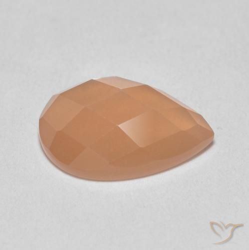 Moonstone Gemstone in 9 x 6 mm (calibrated) Size for Sale, Moonstone Stone in Medium Light-Orange Color