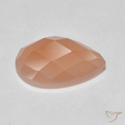 Moonstone Gemstone in 9 x 6 mm (calibrated) Size for Sale, Moonstone Stone in Medium Orange Color