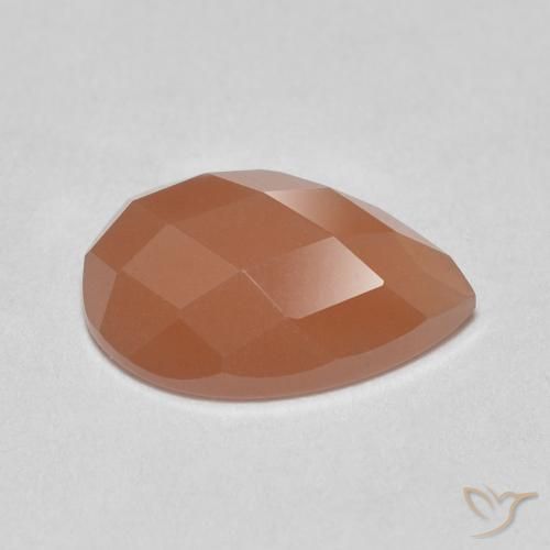 Moonstone Gemstone in 9 x 6 mm (calibrated) Size for Sale, Moonstone Stone in Peach Orange Color