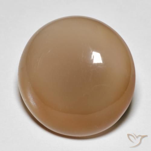 18.95ct Natural Cantaloupe Orange Moonstone, Round, Translucent