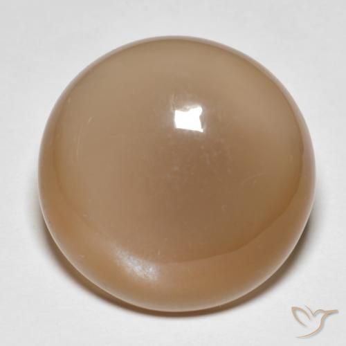 18.95 ct Orange Moonstone Stone, Natural Moonstone in Round Cabochon Shape for Sale