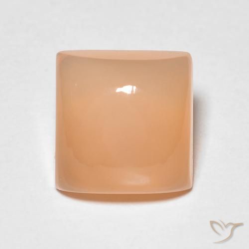 1.86ct Natural Peach Orange Moonstone, Square, Translucent