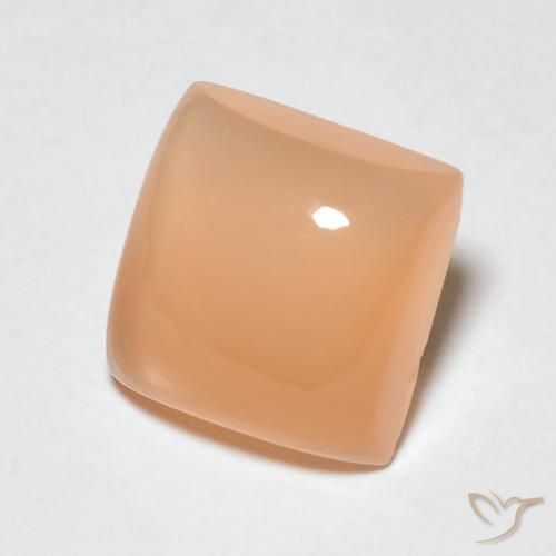 1.86 ct Orange Moonstone Stone, Natural Moonstone in Square Cabochon Shape for Sale