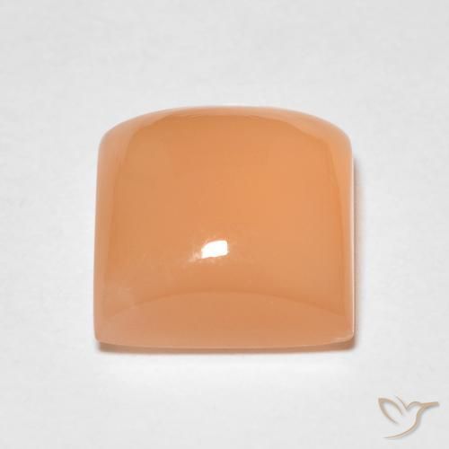 Moonstone Gemstone in 7 x 7 mm (calibrated) Size for Sale, Moonstone Stone in Peach Orange Color