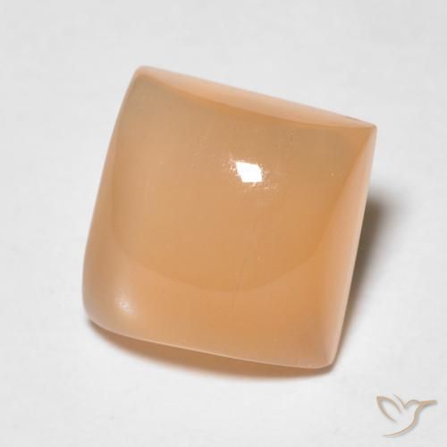 2.20 ct Orange Moonstone Stone, Natural Moonstone in Square Cabochon Shape for Sale