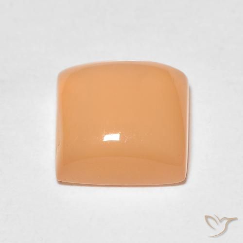 Moonstone Gemstone in 7 x 7 mm (calibrated) Size for Sale, Moonstone Stone in Medium Orange Color