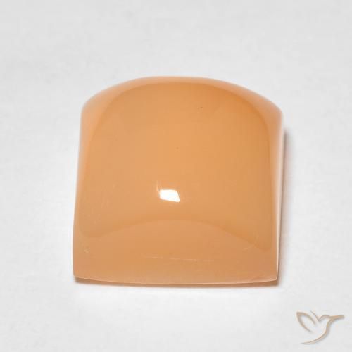 Moonstone Gemstone in 7 x 7 mm (calibrated) Size for Sale, Moonstone Stone in Medium Light-Orange Color
