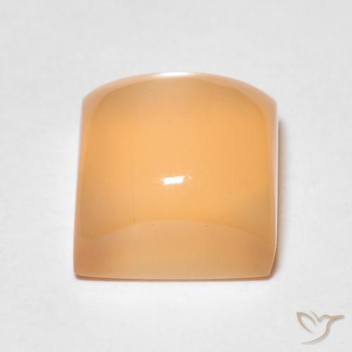 Moonstone Gemstone in 7 x 7 mm (calibrated) Size for Sale, Moonstone Stone in Medium Orange Color