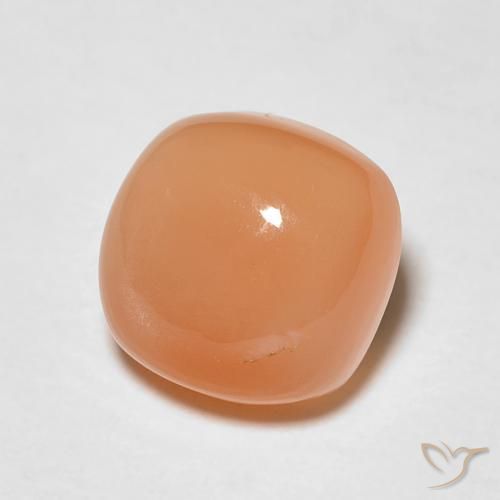 1.85 ct Orange Moonstone Stone, Natural Moonstone in Cushion Cabochon Shape for Sale