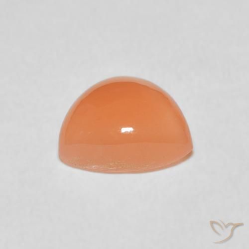 Moonstone Gemstone in 7.9 x 7.6 mm Size for Sale, Moonstone Stone in Light Orange Color