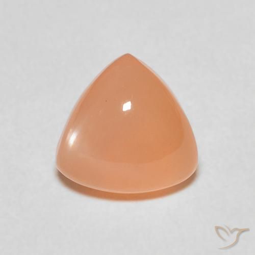 1.77ct Natural Peach Orange Moonstone, Trillion, Translucent