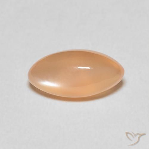 1.30ct Natural Peach Orange Moonstone, Marquise, Translucent, Photo A
