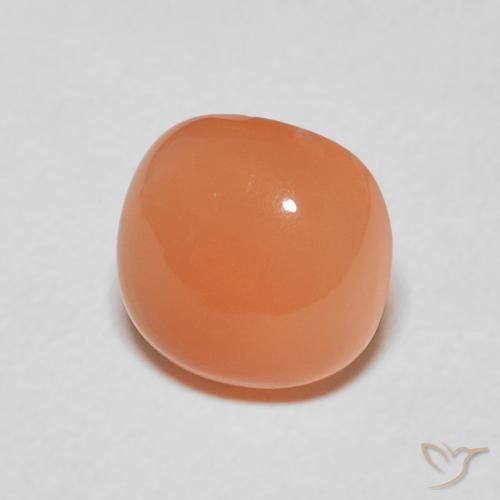 1.84 ct Orange Moonstone Stone, Natural Moonstone in Cushion Cabochon Shape for Sale