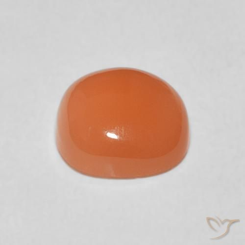 Moonstone Gemstone in 8 x 8 mm (calibrated) Size for Sale, Moonstone Stone in Light Orange Color