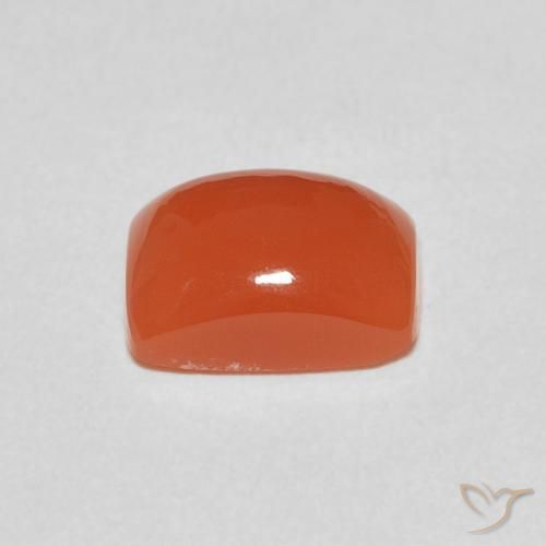 Moonstone Gemstone in 9 x 7 mm (calibrated) Size for Sale, Moonstone Stone in Medium Orange Color
