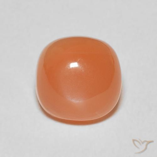 2.24ct Natural Light Orange Moonstone, Cushion, Translucent