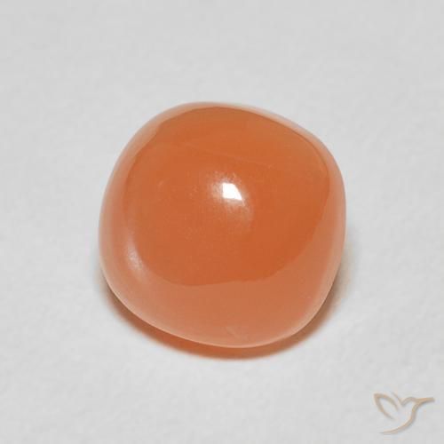 2.24 ct Orange Moonstone Stone, Natural Moonstone in Cushion Cabochon Shape for Sale