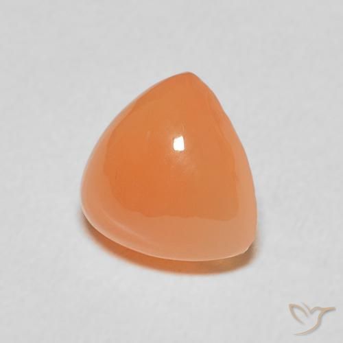 1.84 ct Orange Moonstone Stone, Natural Moonstone in Trillion Cabochon Shape for Sale