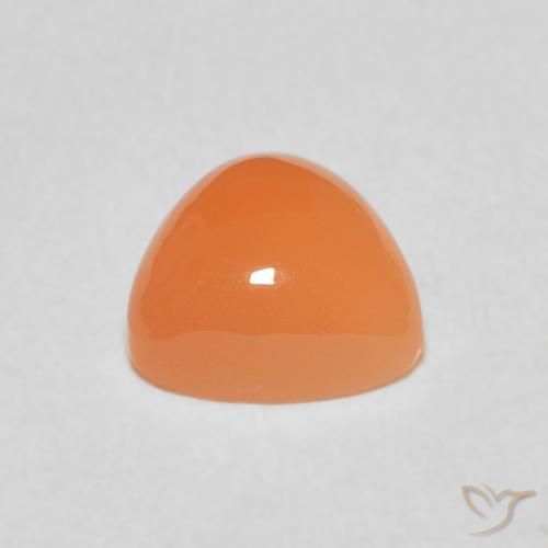 Moonstone Gemstone in 8 x 8 mm (calibrated) Size for Sale, Moonstone Stone in Reddish Orange Color