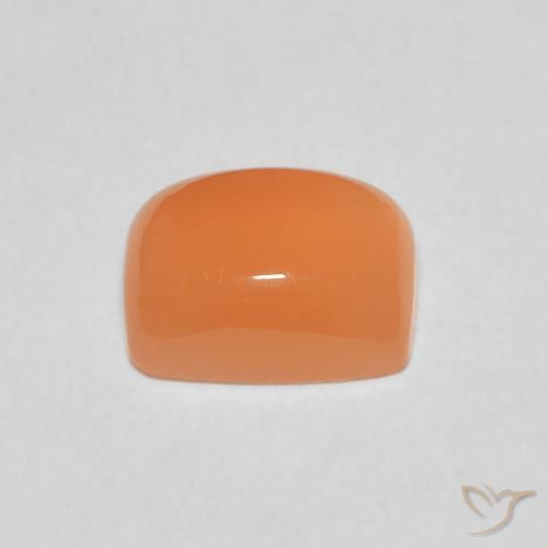 Moonstone Gemstone in 9 x 7 mm (calibrated) Size for Sale, Moonstone Stone in Medium Orange Color