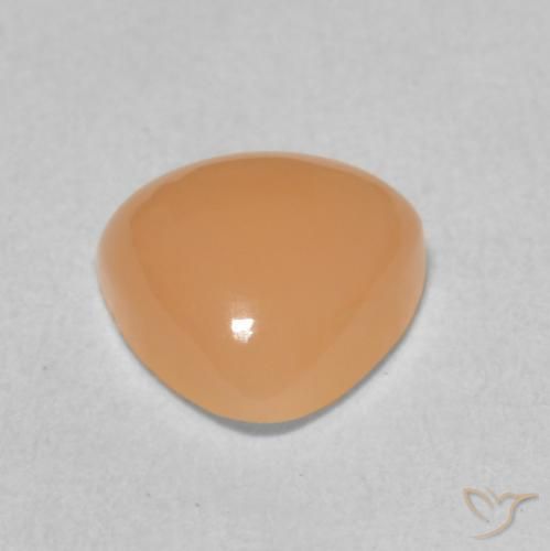 Moonstone Gemstone in 8 x 8 mm (calibrated) Size for Sale, Moonstone Stone in Cantaloupe Orange Color