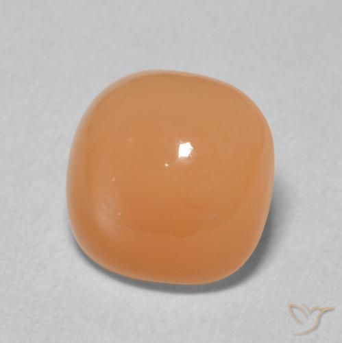 2.01 ct Orange Moonstone Stone, Natural Moonstone in Cushion Cabochon Shape for Sale