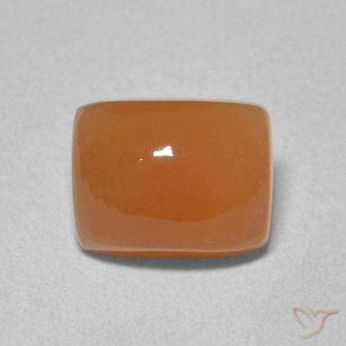 2.75ct Natural Deep Orange Moonstone, Cushion, Translucent