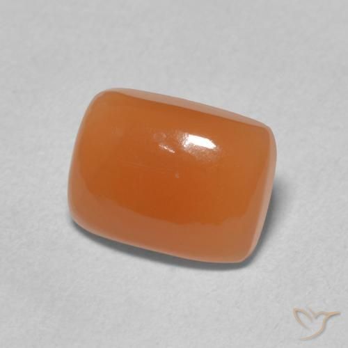 2.04 ct Orange Moonstone Stone, Natural Moonstone in Cushion Cabochon Shape for Sale