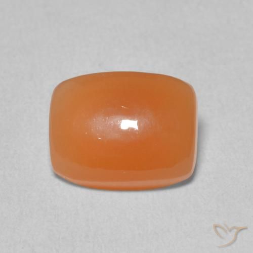 1.96ct Natural Reddish Orange Moonstone, Cushion, Translucent