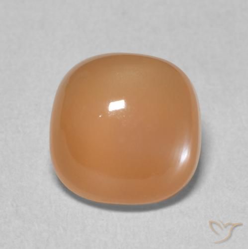 1.96ct Natural Peach Orange Moonstone, Cushion, Translucent