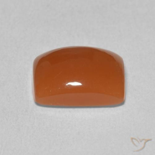 Moonstone Gemstone in 9 x 7 mm (calibrated) Size for Sale, Moonstone Stone in Deep Orange Color