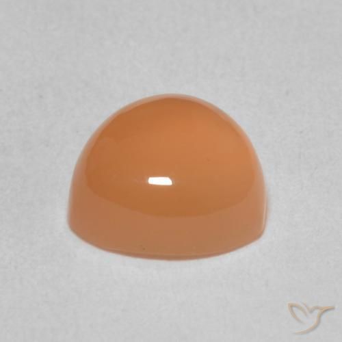 Moonstone Gemstone in 8 x 8 mm (calibrated) Size for Sale, Moonstone Stone in Peach Orange Color