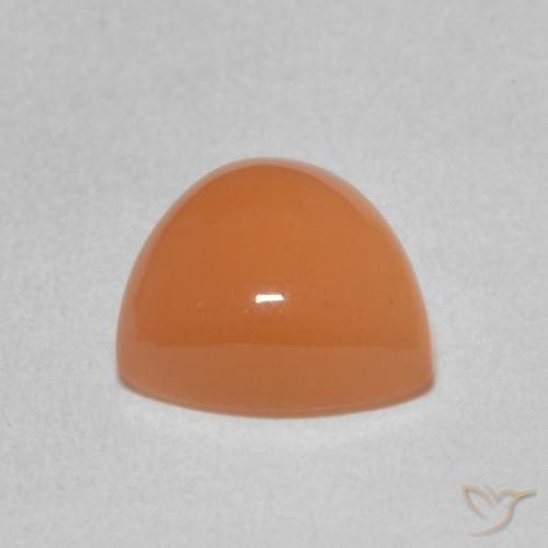 Moonstone Gemstone in 8 x 8 mm (calibrated) Size for Sale, Moonstone Stone in Light Orange Color