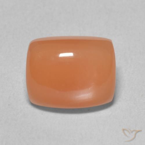 2.46ct Natural Light Orange Moonstone, Cushion, Translucent