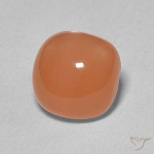 2.16 ct Orange Moonstone Stone, Natural Moonstone in Cushion Cabochon Shape for Sale