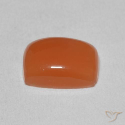 Moonstone Gemstone in 9 x 7 mm (calibrated) Size for Sale, Moonstone Stone in Deep Orange Color