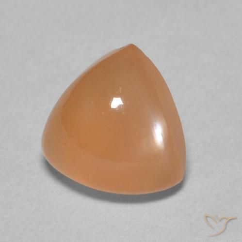 1.90 ct Orange Moonstone Stone, Natural Moonstone in Trillion Cabochon Shape for Sale