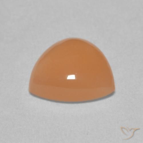 Moonstone Gemstone in 8 x 8 mm (calibrated) Size for Sale, Moonstone Stone in Medium Light-Orange Color