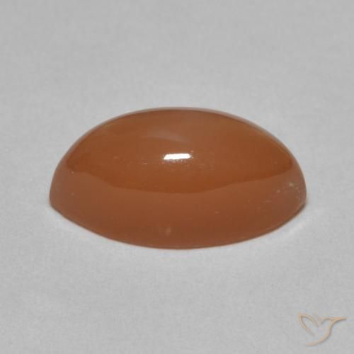 Moonstone Gemstone in 14 x 7 mm (calibrated) Size for Sale, Moonstone Stone in Reddish Orange Color